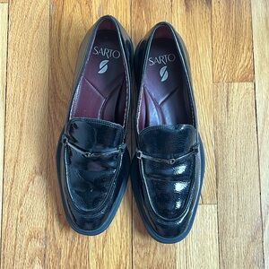 SARTO By Franco Sarto Shiny Black Loafers
